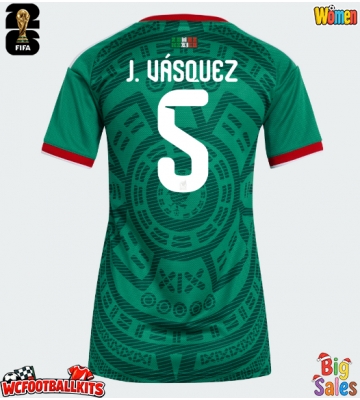 Mexico Johan Vasquez #5 Replica Home Stadium Shirt for Women World Cup 2026 Short Sleeve